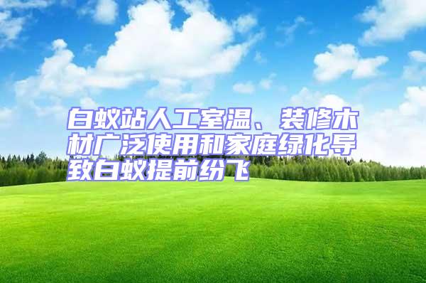 白蟻站人工室溫、裝修木材廣泛使用和家庭綠化導(dǎo)致白蟻提前紛飛