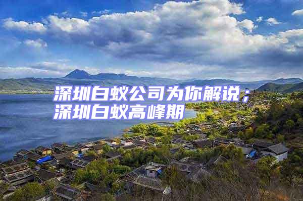 深圳白蟻公司為你解說(shuō)；深圳白蟻高峰期