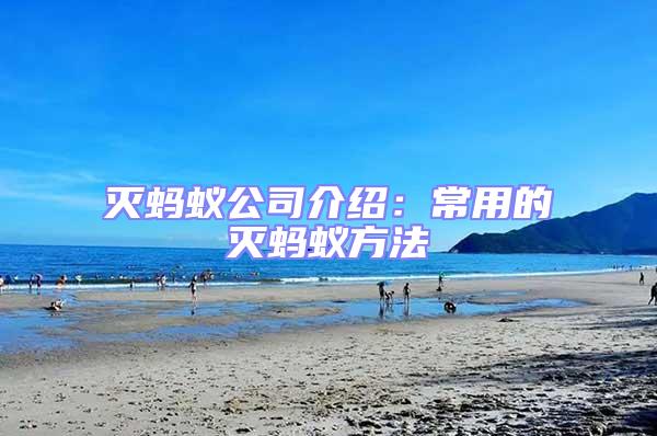 滅螞蟻公司介紹:常用的滅螞蟻方法