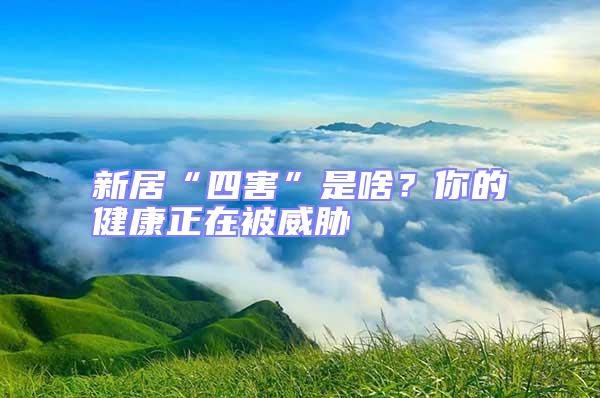 新居“四害”是啥?你的健康正在被威脅