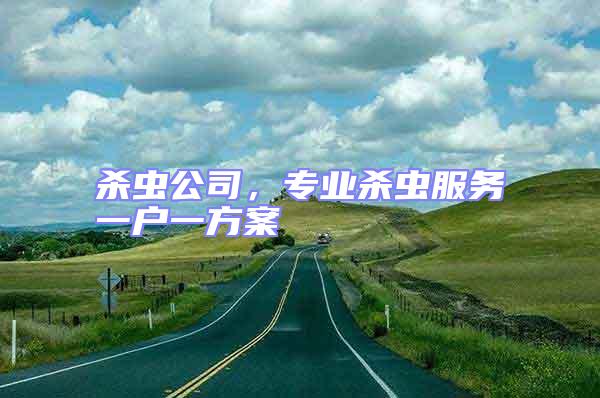 殺蟲公司,專業(yè)殺蟲服務(wù)一戶一方案