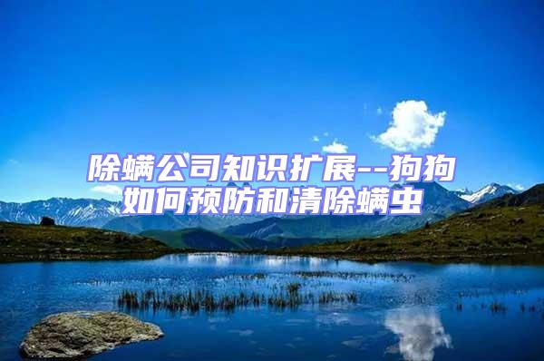 除螨公司知識(shí)擴(kuò)展--狗狗如何預(yù)防和清除螨蟲