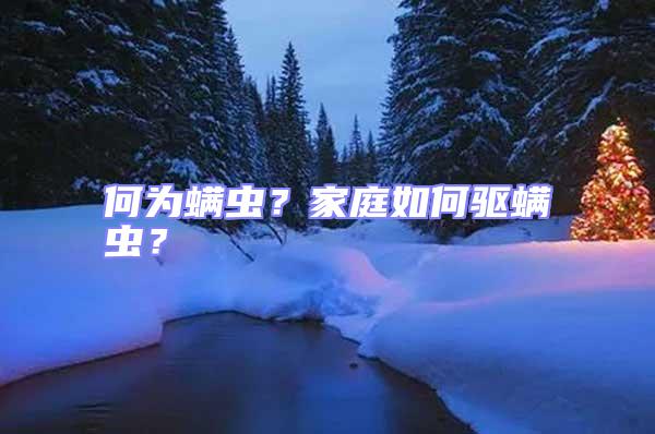 何為螨蟲?家庭如何驅螨蟲?