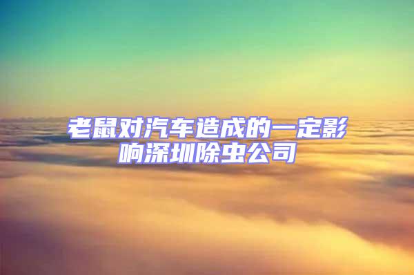 老鼠對(duì)汽車造成的一定影響深圳除蟲(chóng)公司