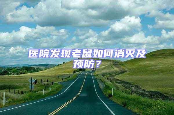 醫(yī)院發(fā)現(xiàn)老鼠如何消滅及預(yù)防?
