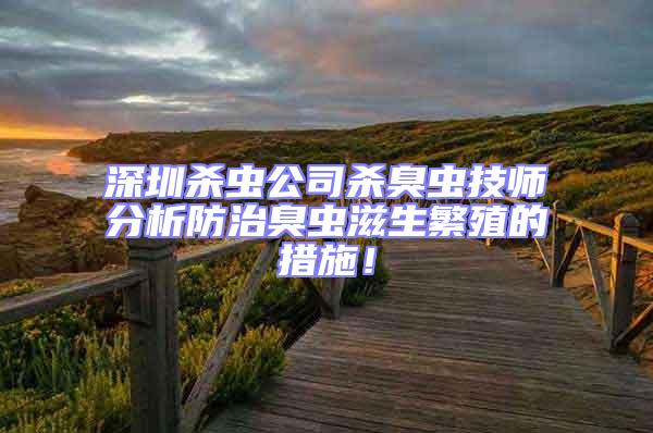 深圳殺蟲(chóng)公司殺臭蟲(chóng)技師分析防治臭蟲(chóng)滋生繁殖的措施!
