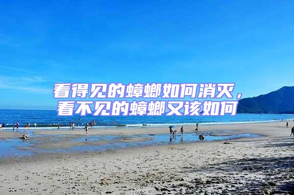 看得見的蟑螂如何消滅,看不見的蟑螂又該如何