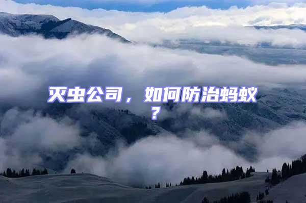 滅蟲(chóng)公司,如何防治螞蟻?