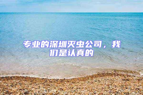 專業(yè)的深圳滅蟲公司,我們是認真的