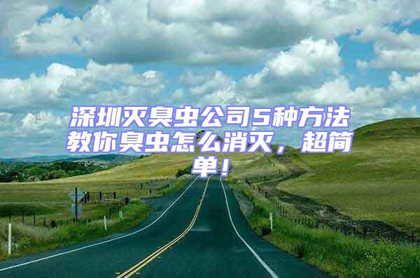 深圳滅臭蟲公司5種方法教你臭蟲怎么消滅，超簡單！