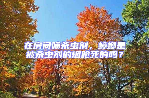 在房間噴殺蟲劑,蟑螂是被殺蟲劑的煙嗆死的嗎?