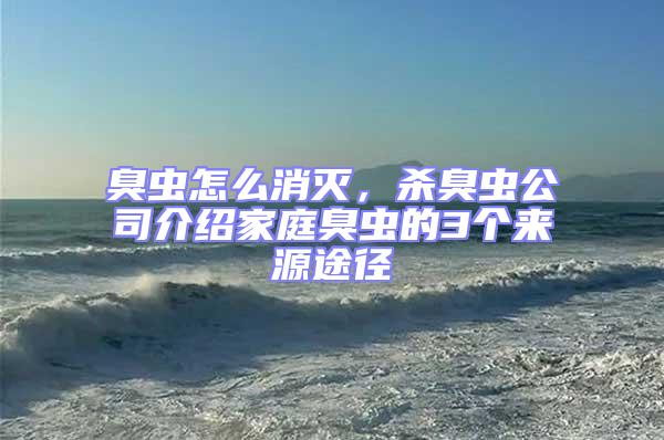 臭蟲怎么消滅,殺臭蟲公司介紹家庭臭蟲的3個來源途徑