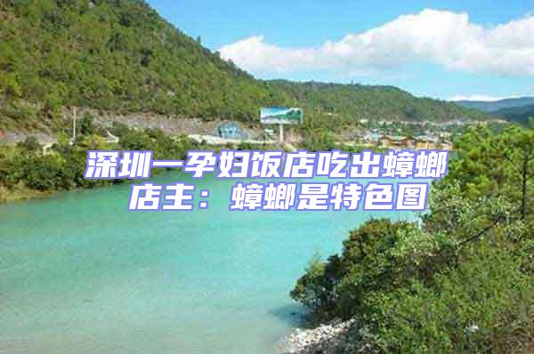 深圳一孕婦飯店吃出蟑螂 店主:蟑螂是特色圖