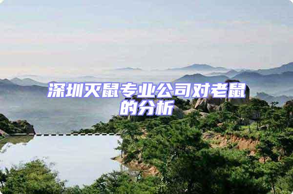 深圳滅鼠專業(yè)公司對老鼠的分析