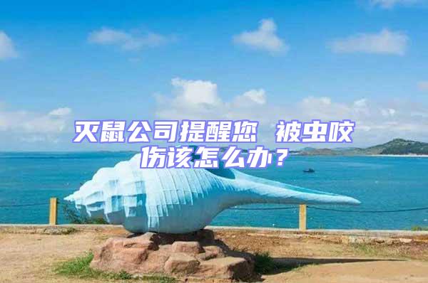 滅鼠公司提醒您 被蟲咬傷該怎么辦?
