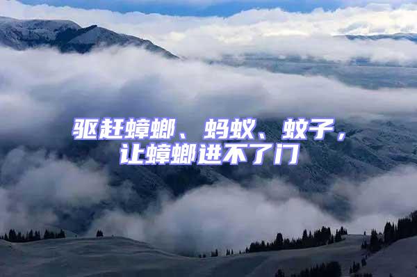驅(qū)趕蟑螂、螞蟻、蚊子，讓蟑螂進(jìn)不了門
