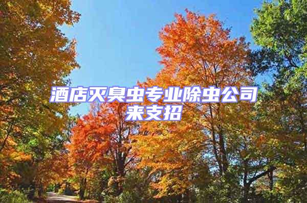 酒店滅臭蟲專業除蟲公司來支招