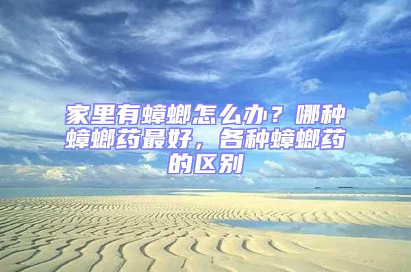 家里有蟑螂怎么辦?哪種蟑螂藥最好,各種蟑螂藥的區別