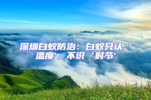 深圳白蟻防治:白蟻只認(rèn)‘溫度',不識‘時節(jié)'