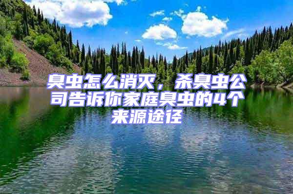臭蟲怎么消滅，殺臭蟲公司告訴你家庭臭蟲的4個來源途徑