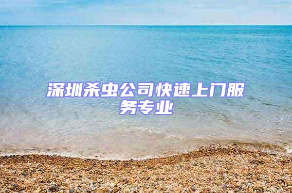 深圳殺蟲公司快速上門服務專業(yè)