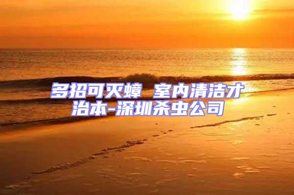 多招可滅蟑 室內(nèi)清潔才治本-深圳殺蟲公司
