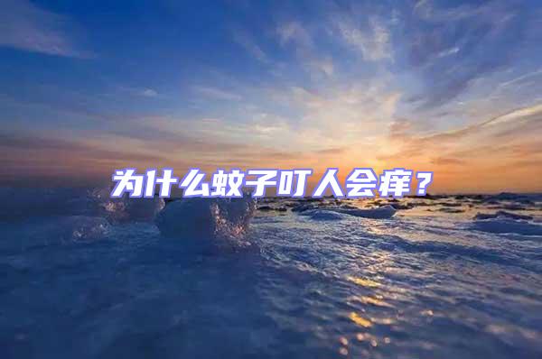 為什么蚊子叮人會癢?