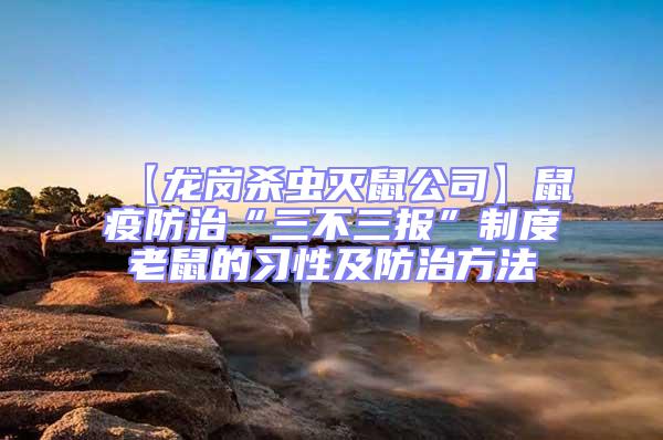 【龍崗殺蟲(chóng)滅鼠公司】鼠疫防治“三不三報(bào)”制度老鼠的習(xí)性及防治方法