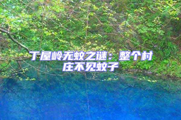 丁屋嶺無蚊之謎:整個村莊不見蚊子