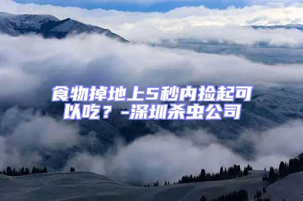 食物掉地上5秒內撿起可以吃？-深圳殺蟲公司