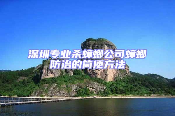 深圳專業(yè)殺蟑螂公司蟑螂防治的簡(jiǎn)便方法