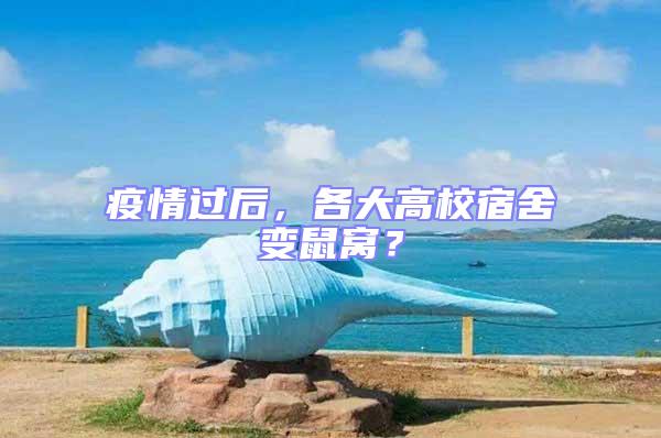 疫情過后,各大高校宿舍變鼠窩?