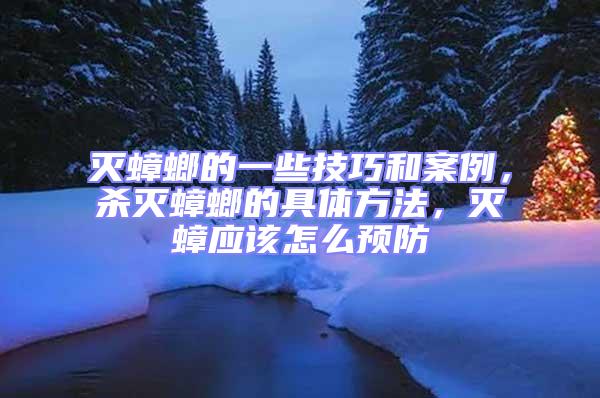滅蟑螂的一些技巧和案例,殺滅蟑螂的具體方法,滅蟑應(yīng)該怎么預(yù)防