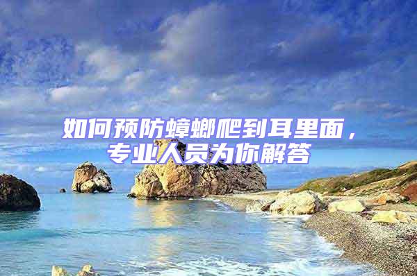 如何預防蟑螂爬到耳里面,專業人員為你解答