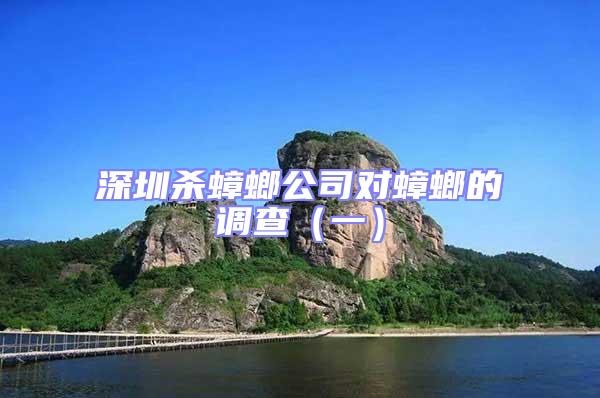 深圳殺蟑螂公司對蟑螂的調(diào)查(一)