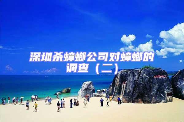深圳殺蟑螂公司對(duì)蟑螂的調(diào)查(二)