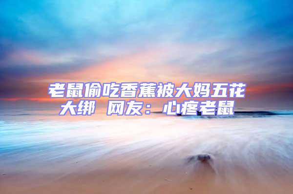 老鼠偷吃香蕉被大媽五花大綁 網友:心疼老鼠