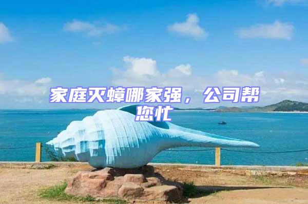 家庭滅蟑哪家強，公司幫您忙