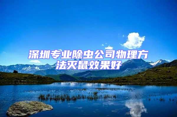 深圳專(zhuān)業(yè)除蟲(chóng)公司物理方法滅鼠效果好