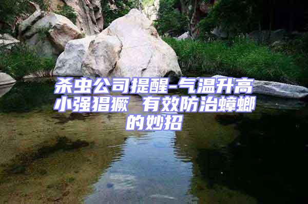 殺蟲(chóng)公司提醒-氣溫升高小強(qiáng)猖獗 有效防治蟑螂的妙招