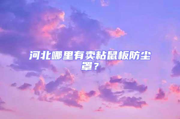 河北哪里有賣粘鼠板防塵罩?