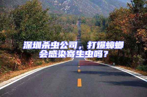 深圳殺蟲公司，打爆蟑螂會感染寄生蟲嗎？