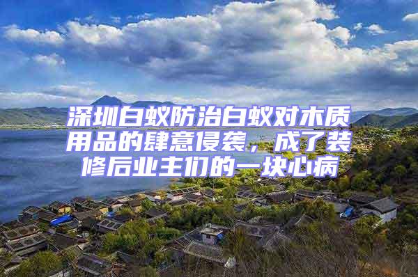 深圳白蟻防治白蟻對(duì)木質(zhì)用品的肆意侵襲,成了裝修后業(yè)主們的一塊心病