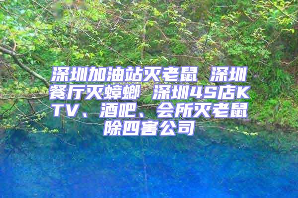 深圳加油站滅老鼠 深圳餐廳滅蟑螂 深圳4S店KTV、酒吧、會所滅老鼠除四害公司