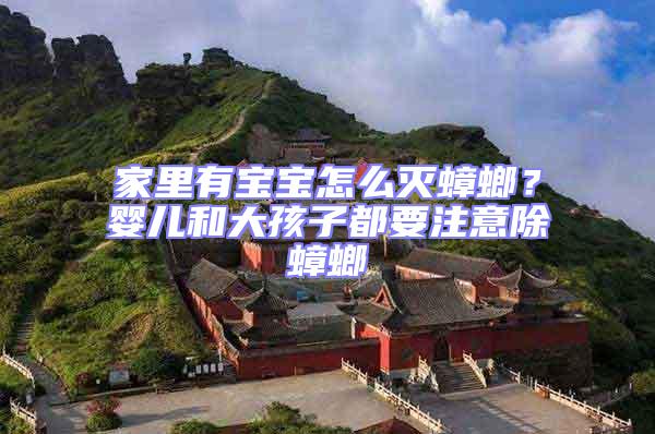 家里有寶寶怎么滅蟑螂?嬰兒和大孩子都要注意除蟑螂