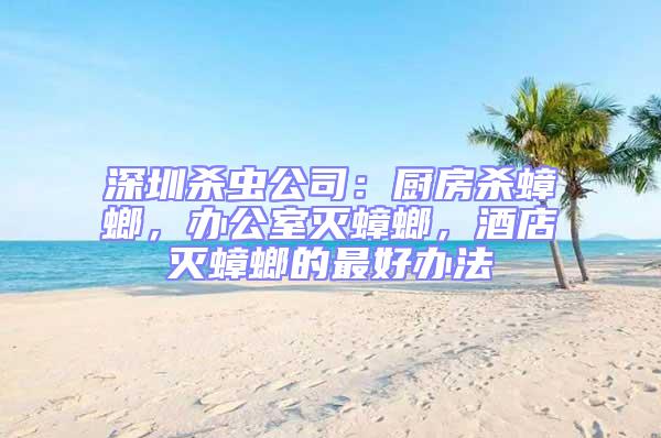 深圳殺蟲公司:廚房殺蟑螂,辦公室滅蟑螂,酒店滅蟑螂的最好辦法