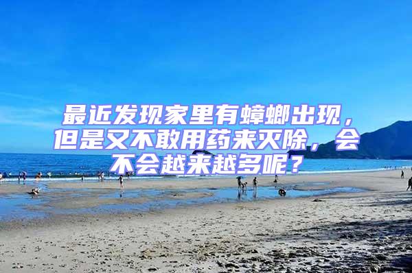 最近發(fā)現(xiàn)家里有蟑螂出現(xiàn)，但是又不敢用藥來滅除，會(huì)不會(huì)越來越多呢？