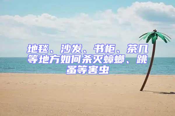 地毯、沙發、書柜、茶幾等地方如何殺滅蟑螂、跳蚤等害蟲