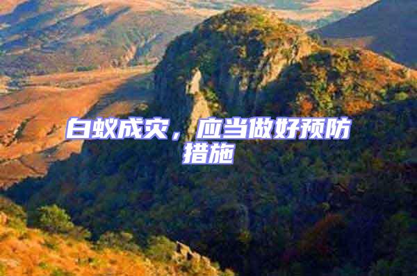 白蟻成災,應當做好預防措施