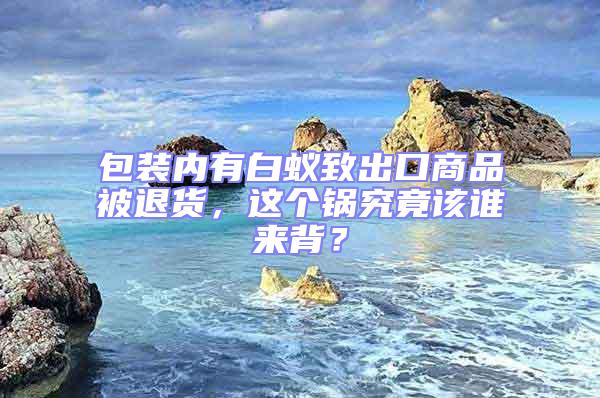 包裝內有白蟻致出口商品被退貨，這個鍋究竟該誰來背？